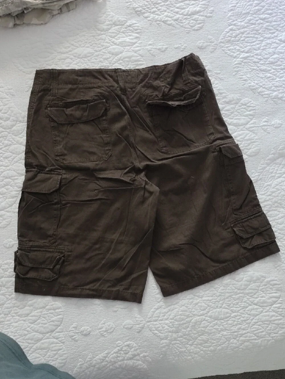 urban pipeline Brown Men's Cargo Shorts with Multi-Pocket Design